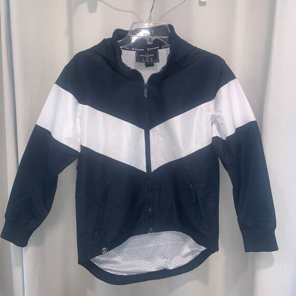Holloway Youth Navy/White Potomac Golf Jacket Lightweight Full-Zip Front; Size L - Picture 1 of 11